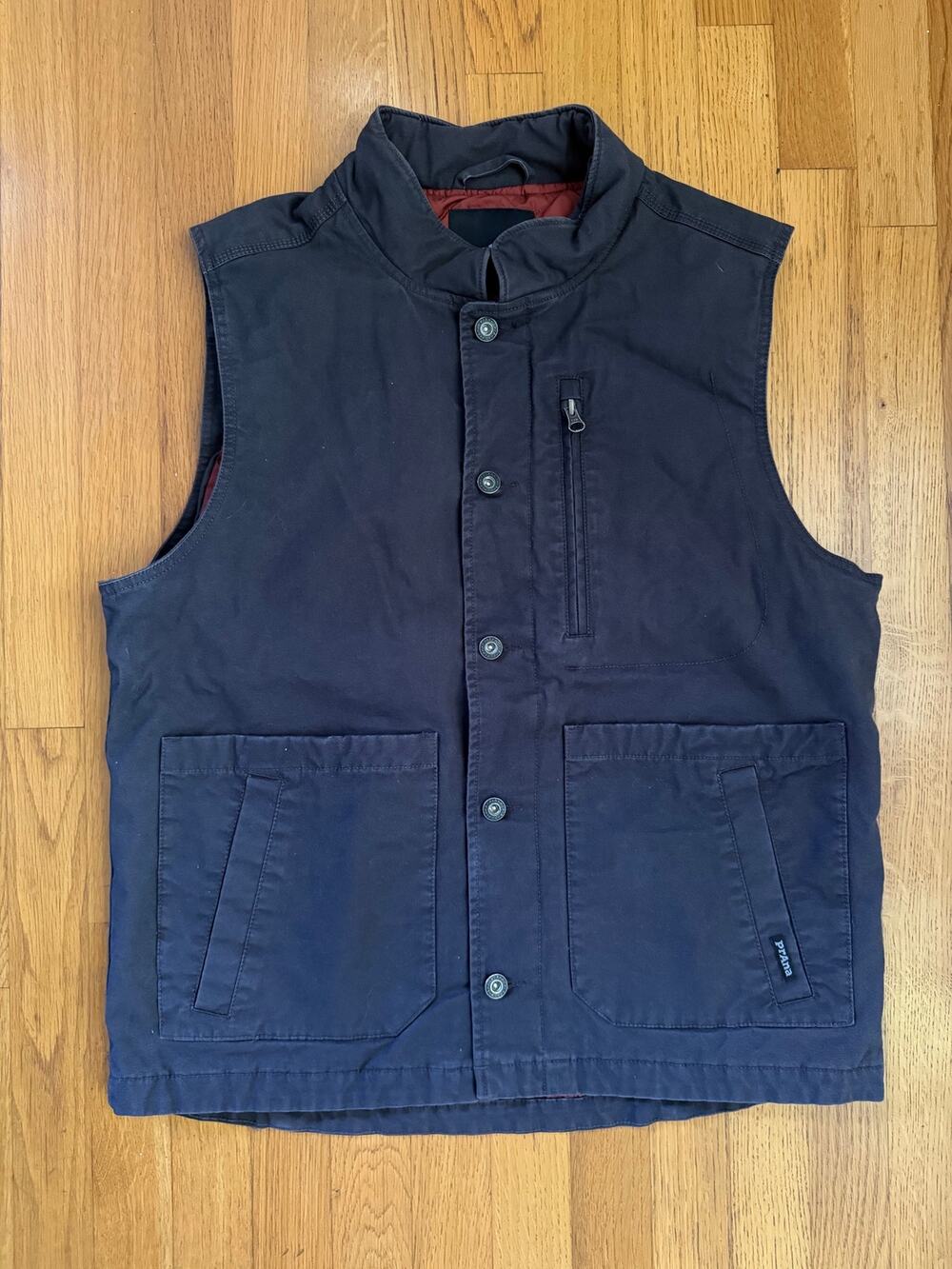 Mns Prana Trembly Insulated Canvas Vest